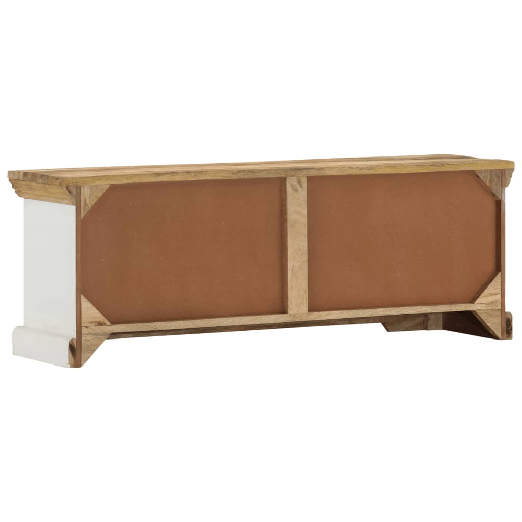 TV-taso 110x30x40 cm täysi mangopuu - Sisustajankoti.fi