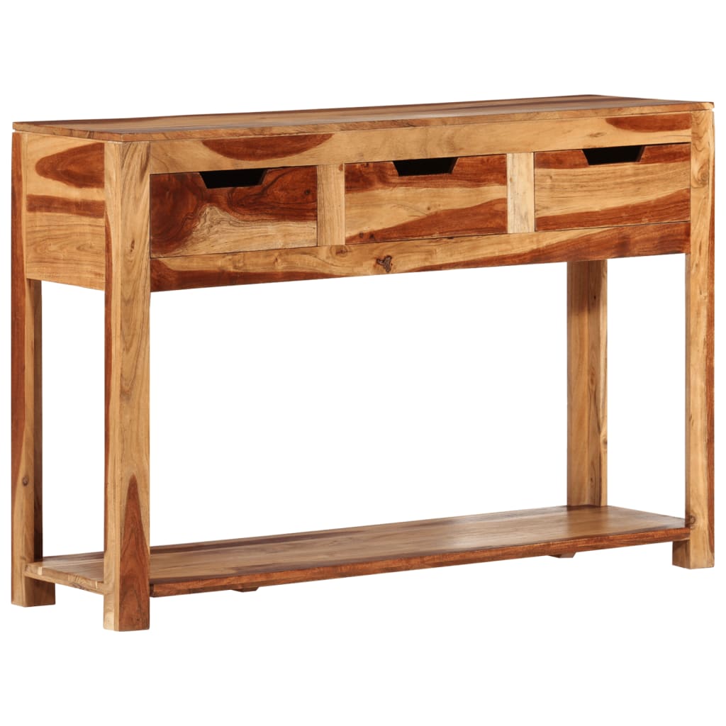 Konsolipöytä 110x35x75 cm täysi akaasiapuu - Sisustajankoti.fi