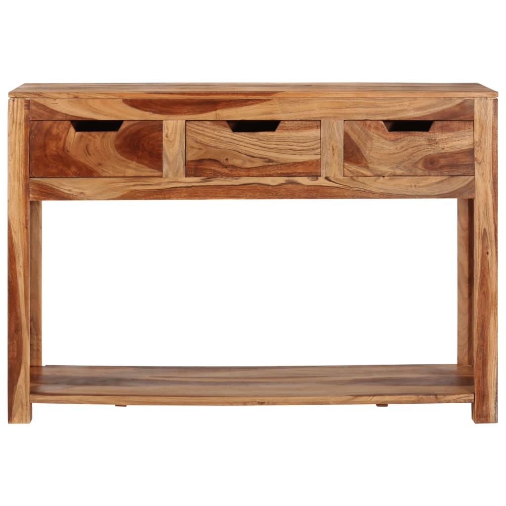 Konsolipöytä 110x35x75 cm täysi akaasiapuu - Sisustajankoti.fi