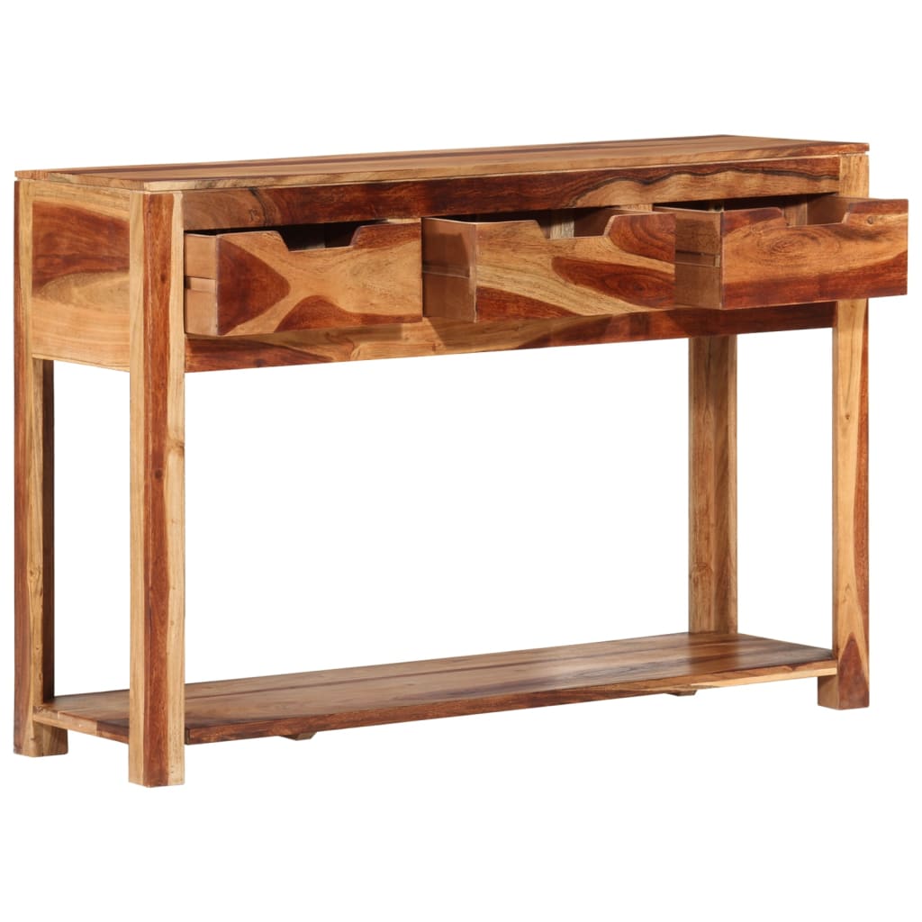Konsolipöytä 110x35x75 cm täysi akaasiapuu - Sisustajankoti.fi