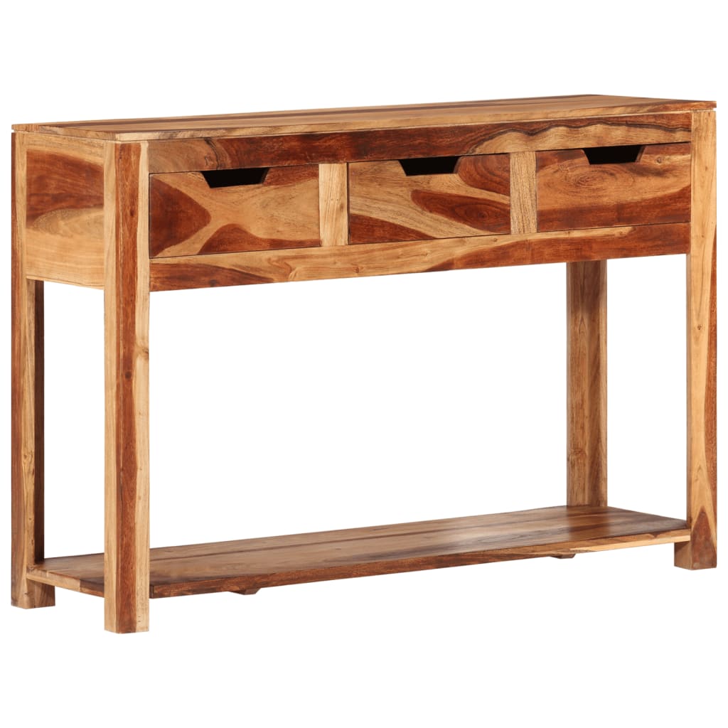 Konsolipöytä 110x35x75 cm täysi akaasiapuu - Sisustajankoti.fi