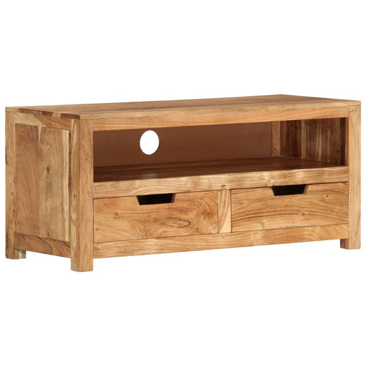 TV-taso 88x35x40 cm täysi akaasiapuu - Sisustajankoti.fi