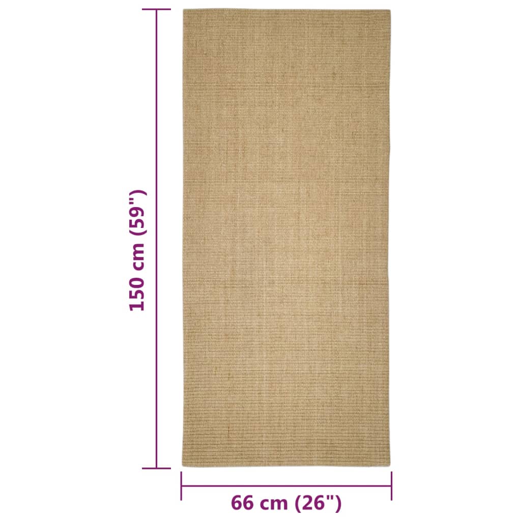 Matto luonnollinen sisal 66x150 cm - Sisustajankoti.fi