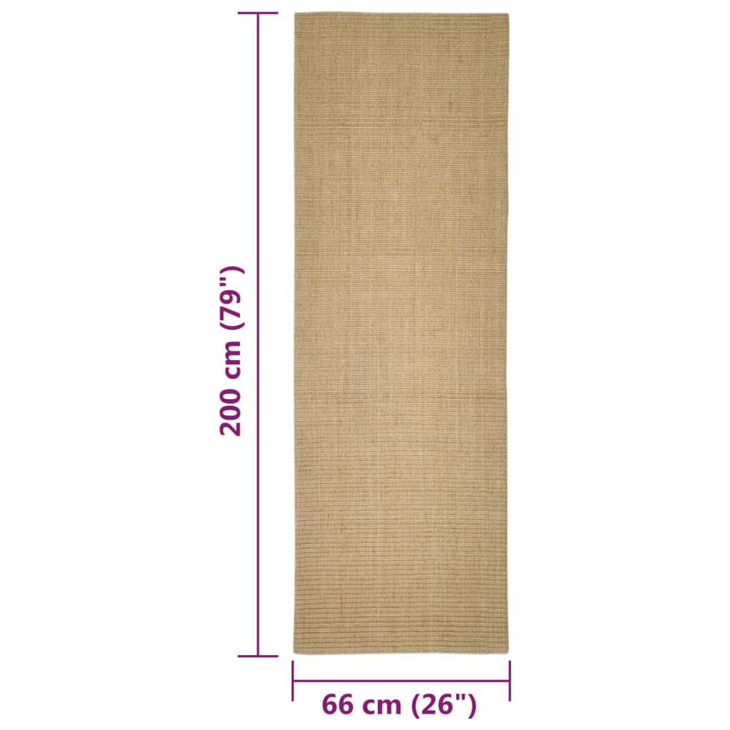 Matto luonnollinen sisal 66x200 cm - Sisustajankoti.fi