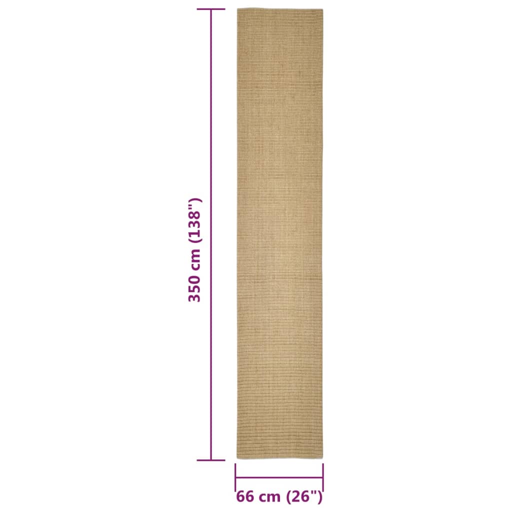 Matto luonnollinen sisal 66x350 cm - Sisustajankoti.fi