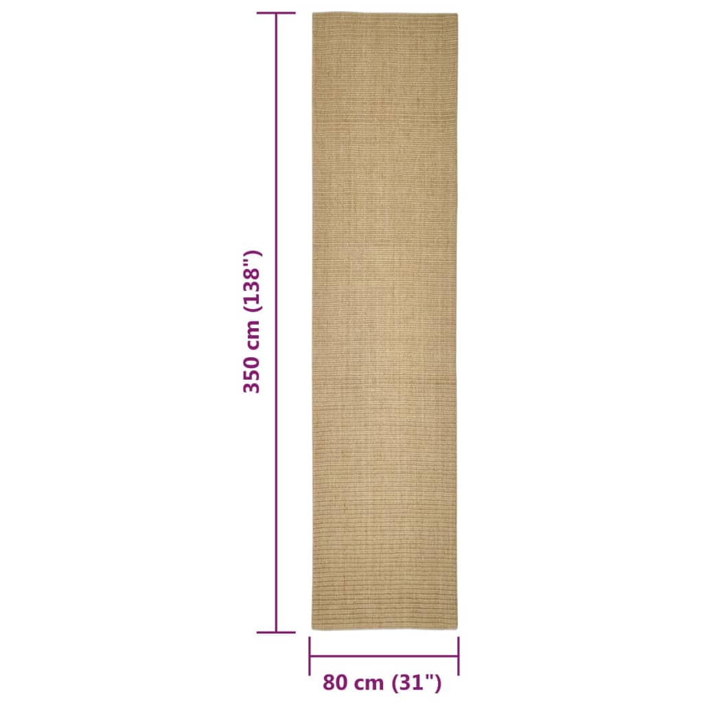 Matto luonnollinen sisal 80x350 cm - Sisustajankoti.fi