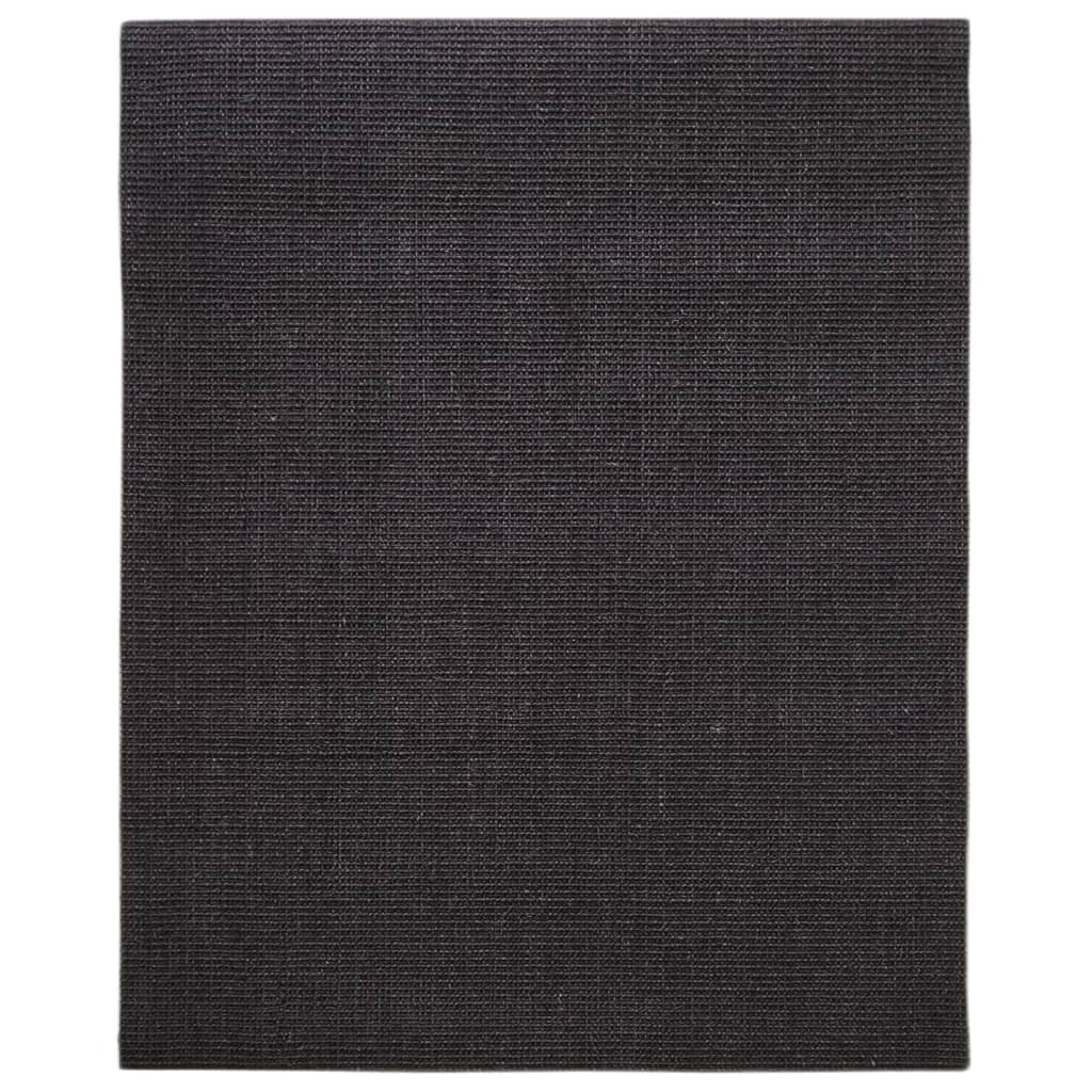 Matto luonnollinen sisal 80x300 cm musta - Sisustajankoti.fi
