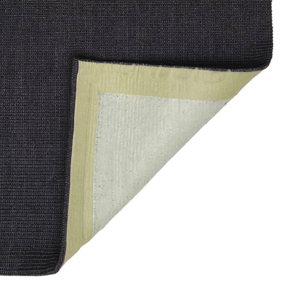 Matto luonnollinen sisal 80x350 cm musta - Sisustajankoti.fi
