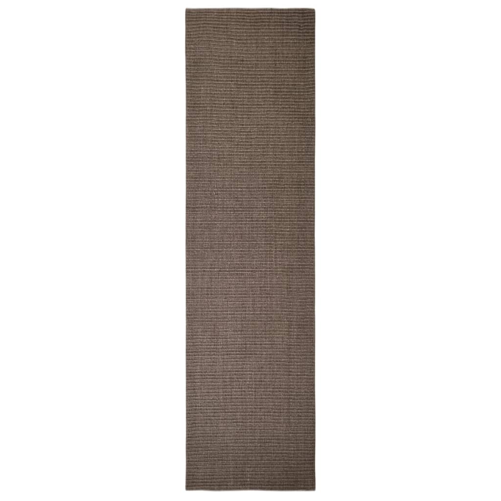 Matto luonnollinen sisal 80x300 cm ruskea - Sisustajankoti.fi