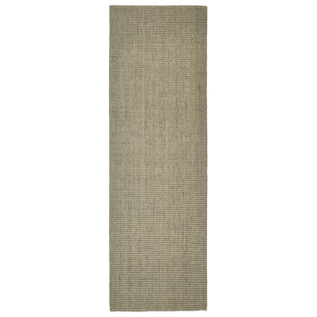 Matto luonnollinen sisal 80x250 cm harmaanruskea - Sisustajankoti.fi