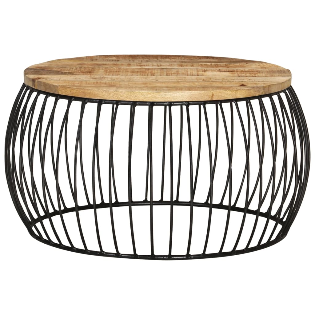 Sohvapöytä Ø68 cm karkea mangopuu - Sisustajankoti.fi