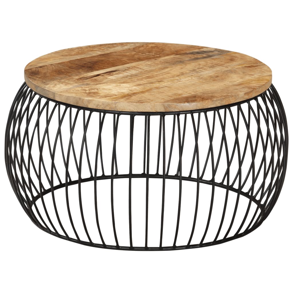 Sohvapöytä Ø68 cm karkea mangopuu - Sisustajankoti.fi