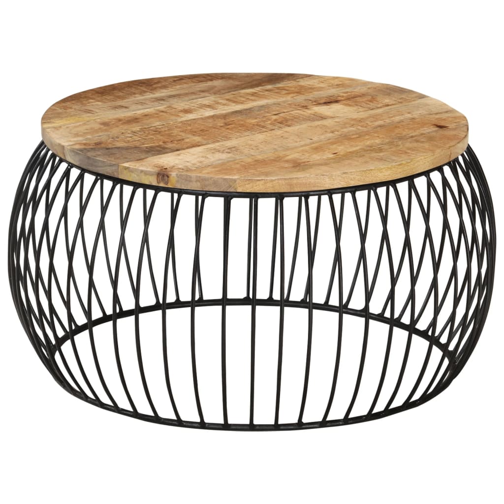 Sohvapöytä Ø68 cm karkea mangopuu - Sisustajankoti.fi