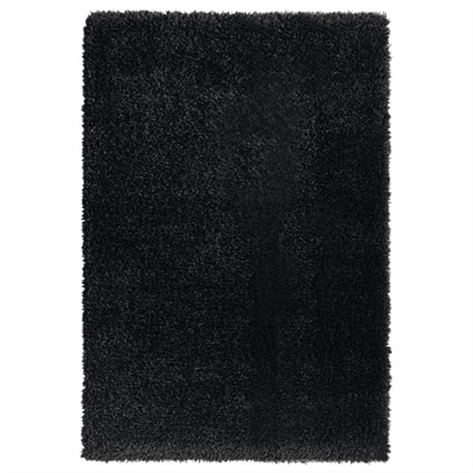 Korkeanukkainen Shaggy matto musta 160x230 cm 50 mm - Sisustajankoti.fi