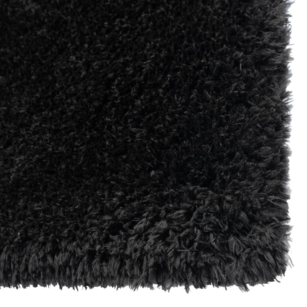 Korkeanukkainen Shaggy matto musta 160x230 cm 50 mm - Sisustajankoti.fi