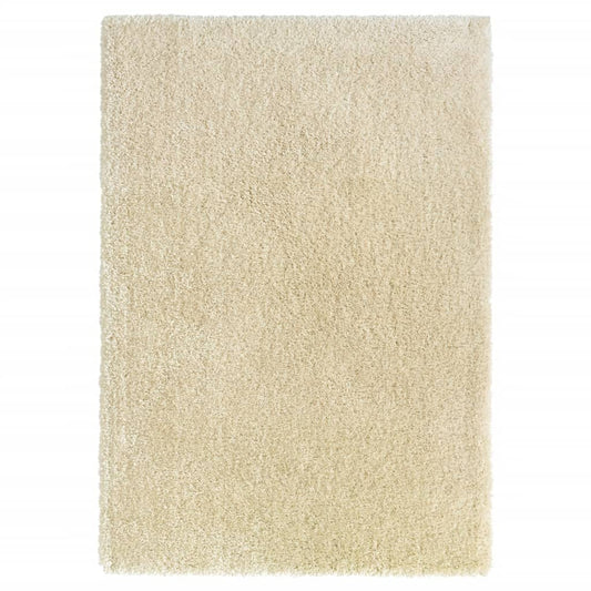 Korkeanukkainen Shaggy matto beige 120x170 cm 50 mm - Sisustajankoti.fi