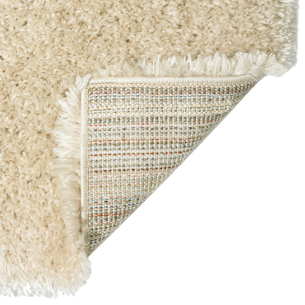 Korkeanukkainen Shaggy matto beige 120x170 cm 50 mm - Sisustajankoti.fi