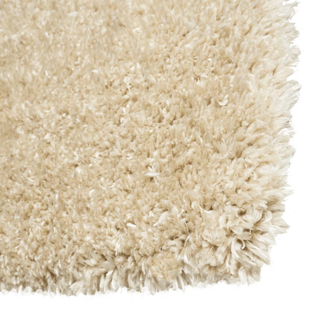 Korkeanukkainen Shaggy matto beige 120x170 cm 50 mm - Sisustajankoti.fi