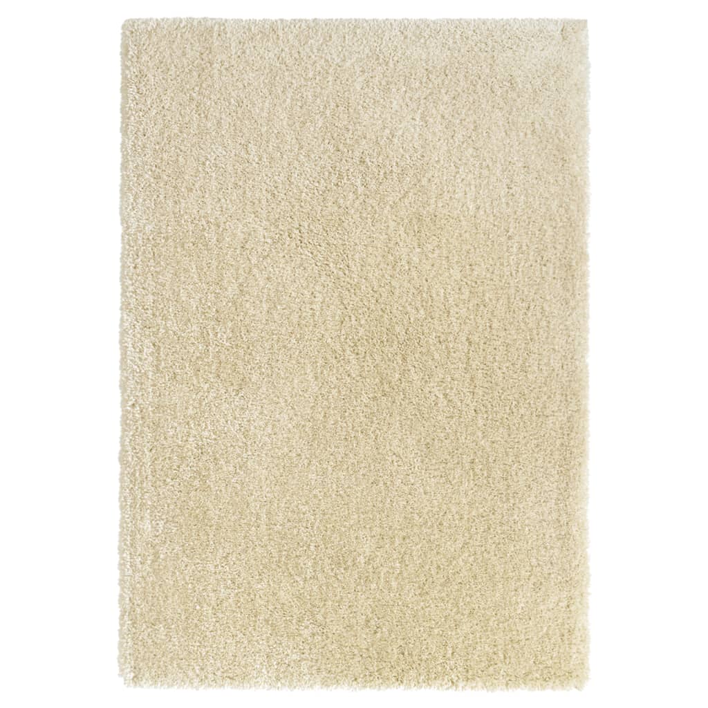 Korkeanukkainen Shaggy matto beige 140x200 cm 50 mm - Sisustajankoti.fi