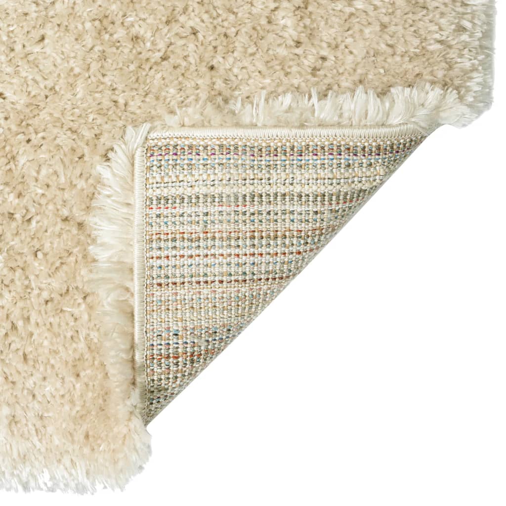 Korkeanukkainen Shaggy matto beige 160x230 cm 50 mm - Sisustajankoti.fi