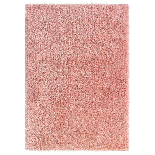 Korkeanukkainen Shaggy matto pinkki 120x170 cm 50 mm - Sisustajankoti.fi