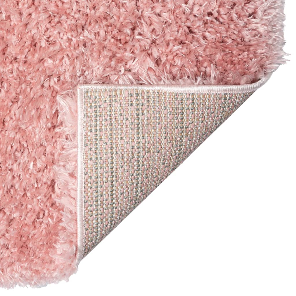 Korkeanukkainen Shaggy matto pinkki 140x200 cm 50 mm - Sisustajankoti.fi