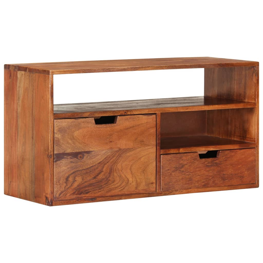TV-taso 80x30x42 cm täysi akaasiapuu - Sisustajankoti.fi
