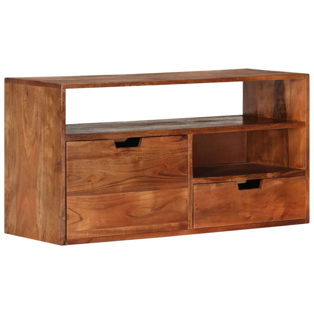 TV-taso 80x30x42 cm täysi akaasiapuu - Sisustajankoti.fi