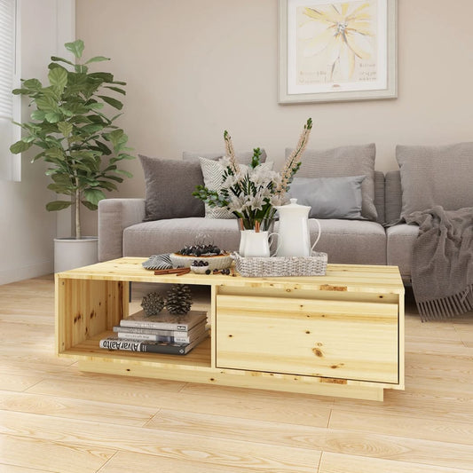Sohvapöytä 110x50x33,5 cm täysi kuusi - Sisustajankoti.fi