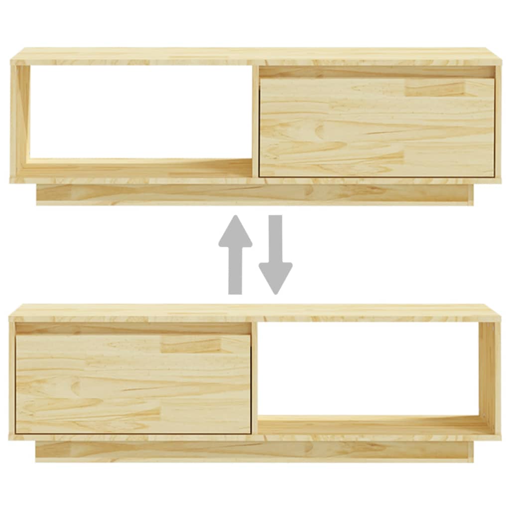 TV-taso 110x30x33,5 cm täysi mänty - Sisustajankoti.fi