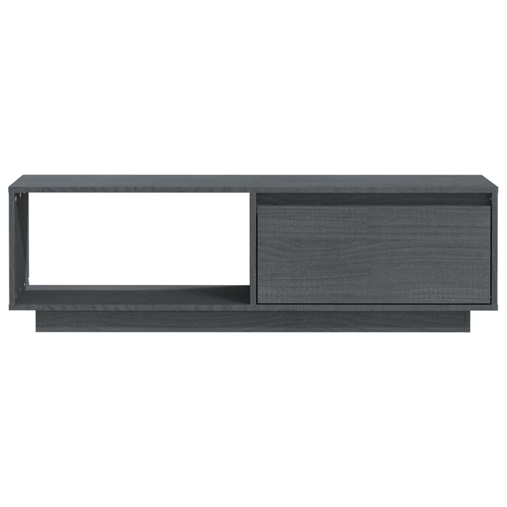 TV-taso harmaa 110x30x33,5 cm täysi mänty - Sisustajankoti.fi