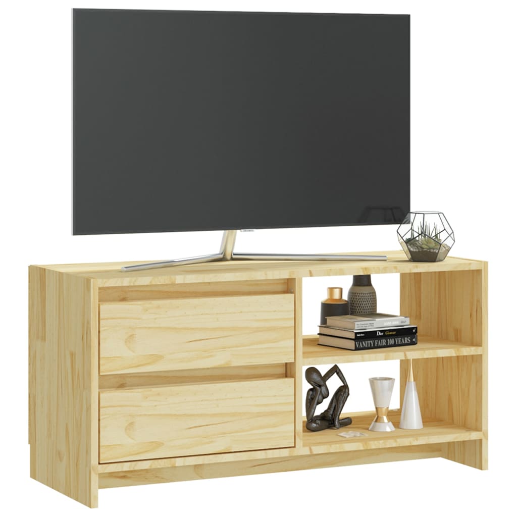 TV-taso 80x31x39 cm täysi mänty - Sisustajankoti.fi