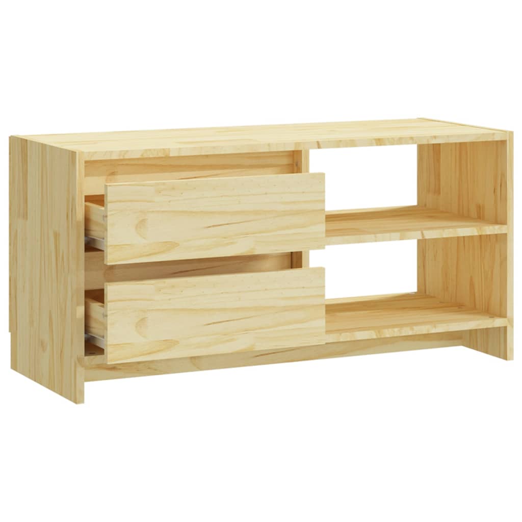 TV-taso 80x31x39 cm täysi mänty - Sisustajankoti.fi
