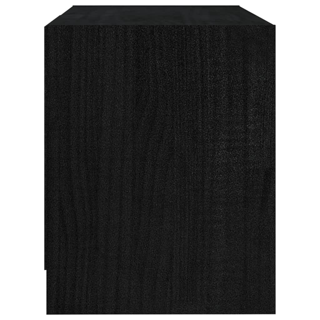 TV-taso musta 80x31x39 cm täysi mänty - Sisustajankoti.fi