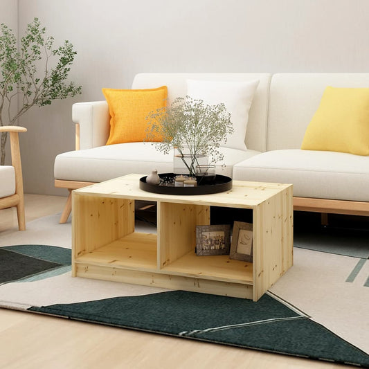 Sohvapöytä 75x50x33,5 cm täysi kuusi - Sisustajankoti.fi