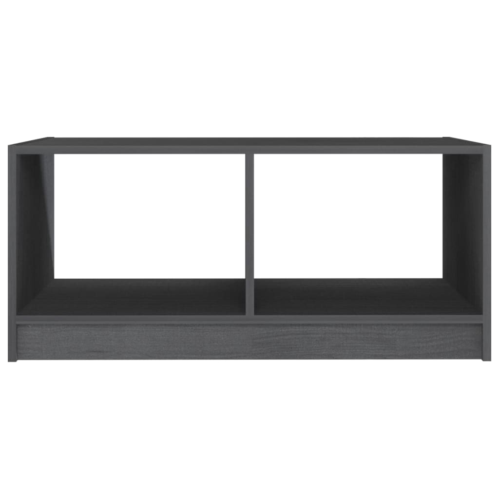 Sohvapöytä harmaa 75x50x33,5 cm täysi mänty - Sisustajankoti.fi