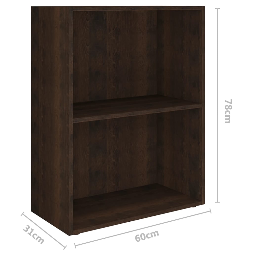 Kirjahylly lastulevy 60x31x78 cm savutammi - Sisustajankoti.fi