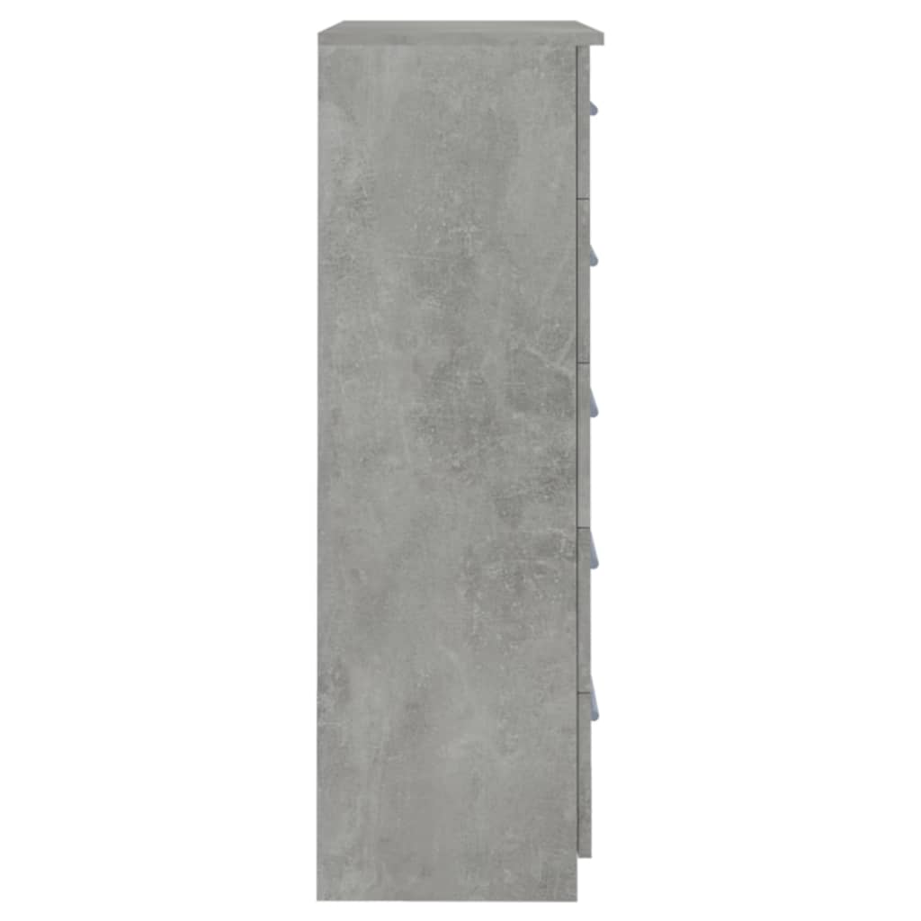 Lipasto betoninharmaa 71x35x108 cm lastulevy - Sisustajankoti.fi