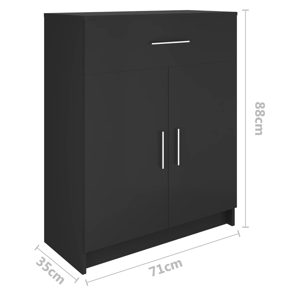 Sivupöytä 71x35x88 cm musta - Sisustajankoti.fi
