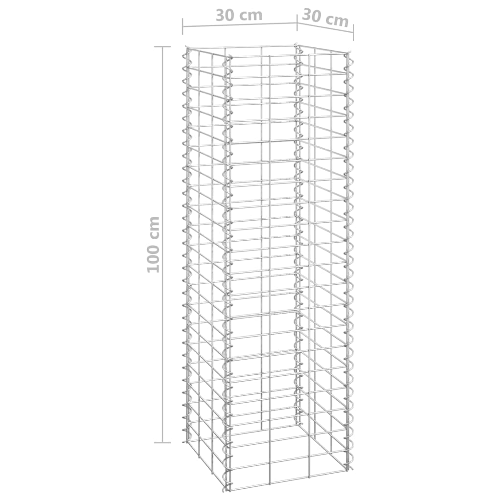 Korotetut kivikorit 3 kpl 30x30x100 cm rauta - Sisustajankoti.fi
