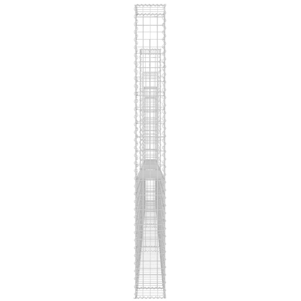 U-muotoiset kivikorit 5 pylväällä rauta 500x20x200 cm - Sisustajankoti.fi