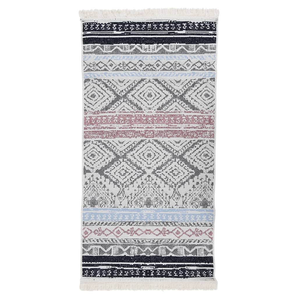 Matto pinkki ja sininen 100x200 cm puuvilla - Sisustajankoti.fi