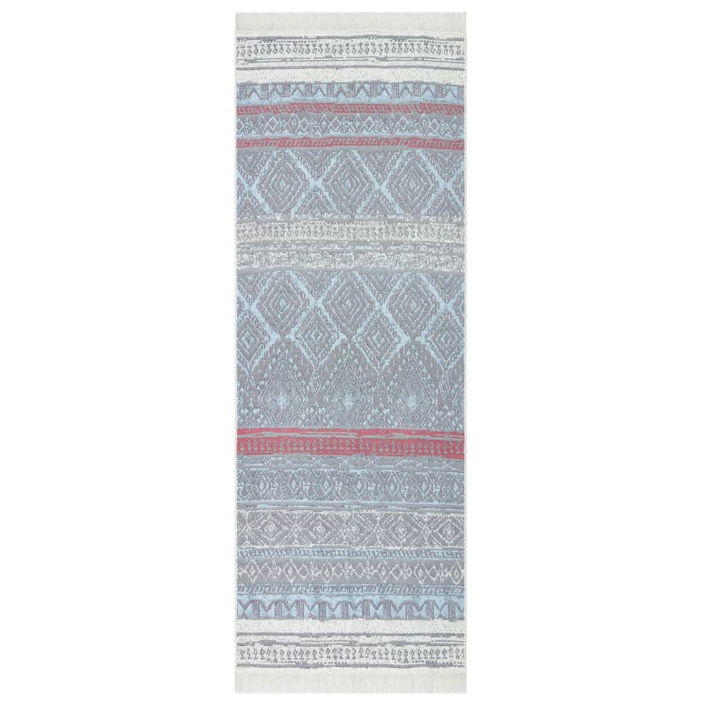 Matto pinkki ja sininen 100x300 cm puuvilla - Sisustajankoti.fi