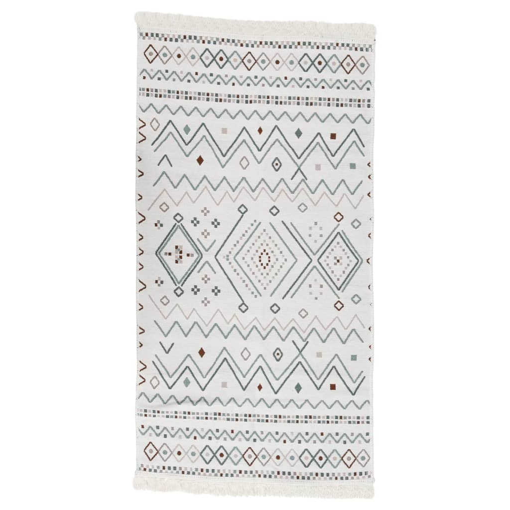 Matto beige ja sininen 80x300 cm puuvilla - Sisustajankoti.fi