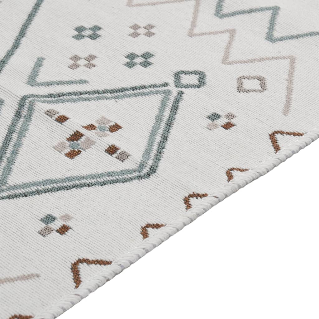 Matto beige ja sininen 80x300 cm puuvilla - Sisustajankoti.fi