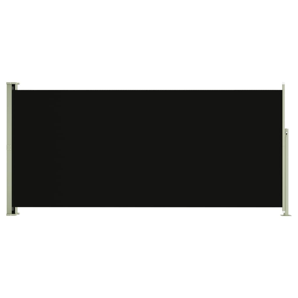 Sisäänvedettävä terassin sivumarkiisi 140x300 cm musta - Sisustajankoti.fi