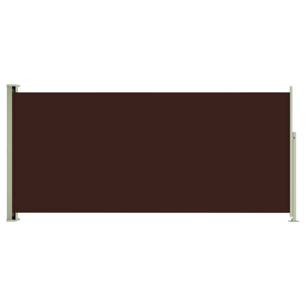 Sisäänvedettävä terassin sivumarkiisi 140x300 cm ruskea - Sisustajankoti.fi