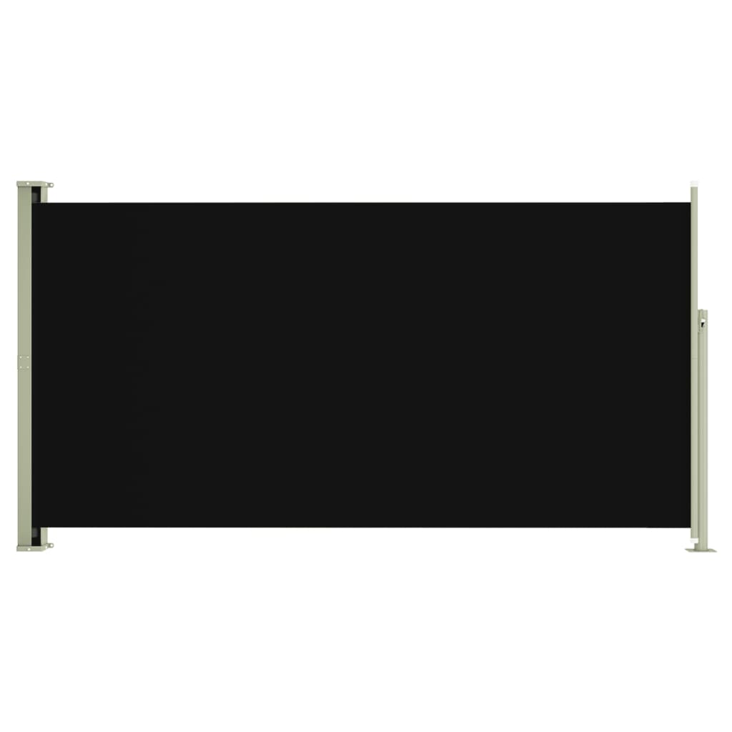Sisäänvedettävä terassin sivumarkiisi 160x300 cm musta - Sisustajankoti.fi