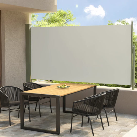 Sisäänvedettävä terassin sivumarkiisi 160x300 cm kerma - Sisustajankoti.fi