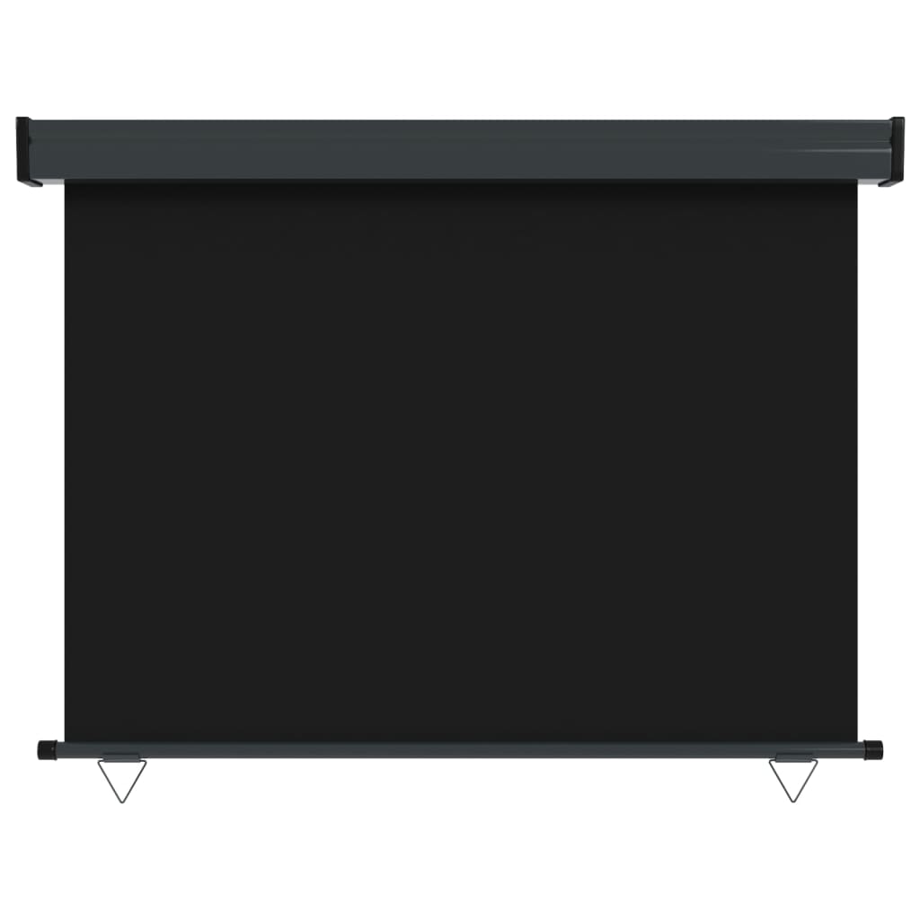 Parvekkeen sivumarkiisi 117x250 cm musta - Sisustajankoti.fi